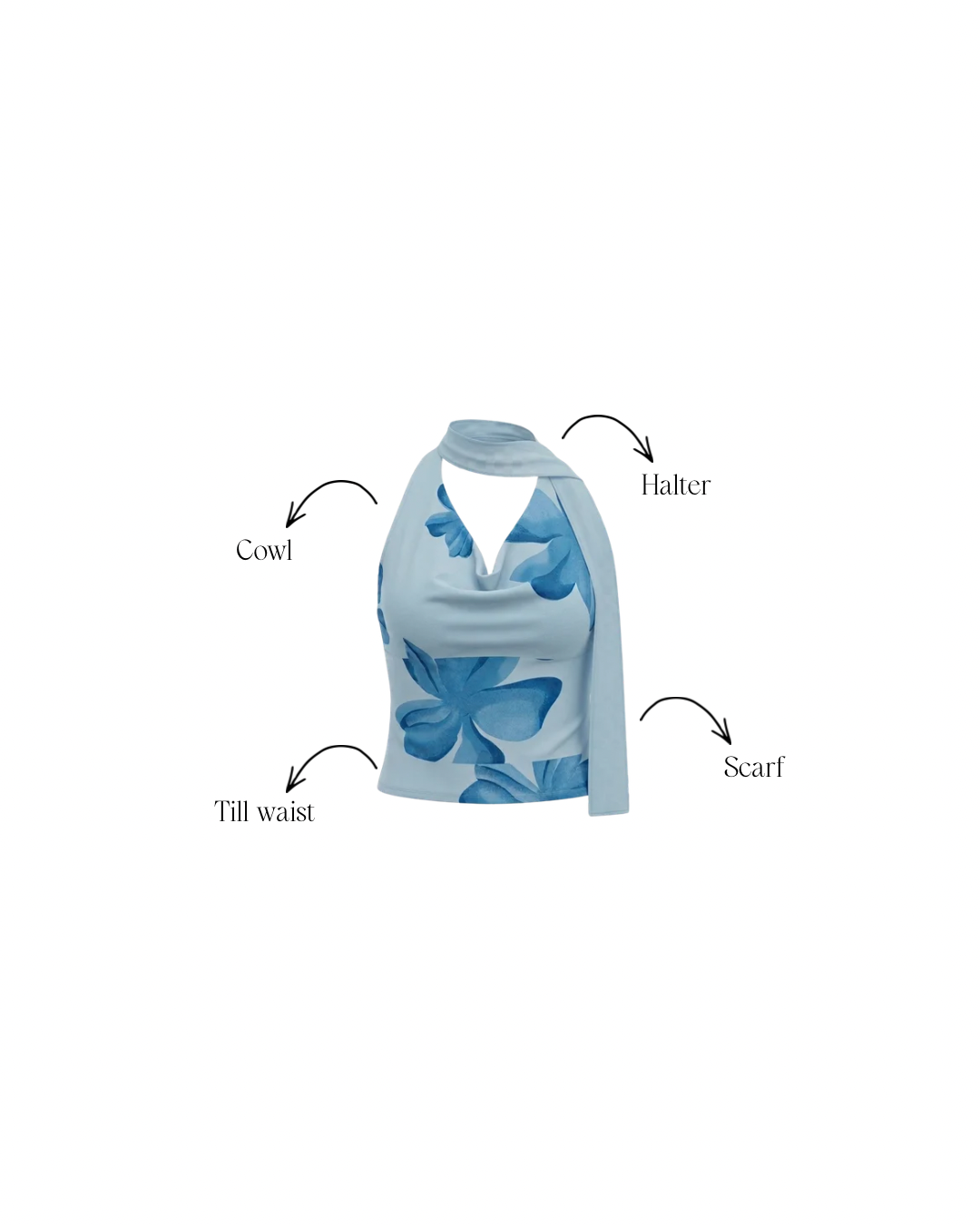 Azura Scarf Top