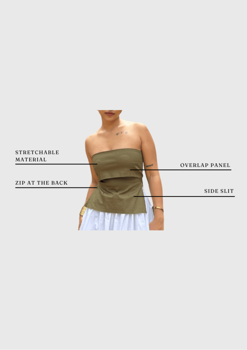 Milan Strapless Top