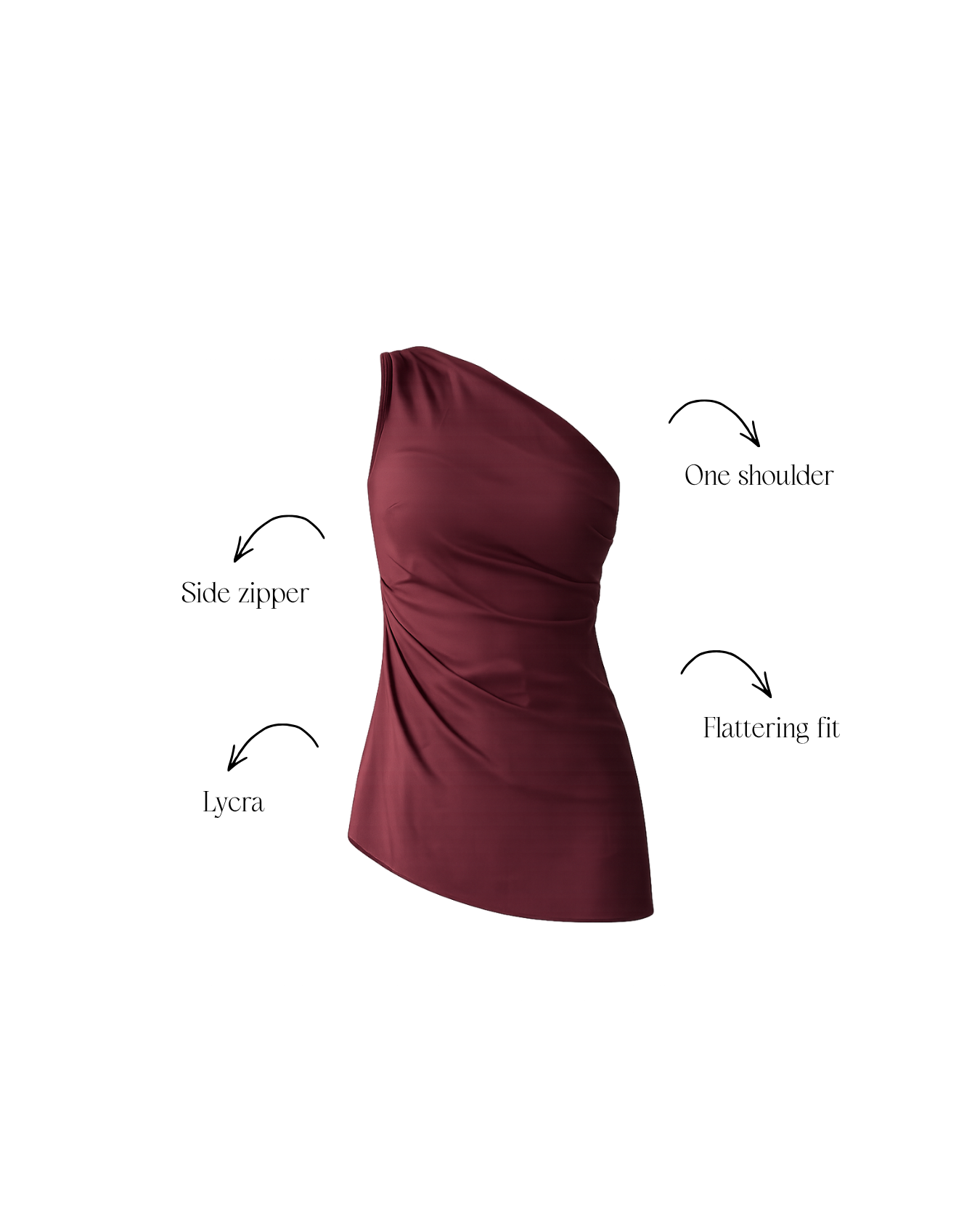 Mocha Asymmetrical Top