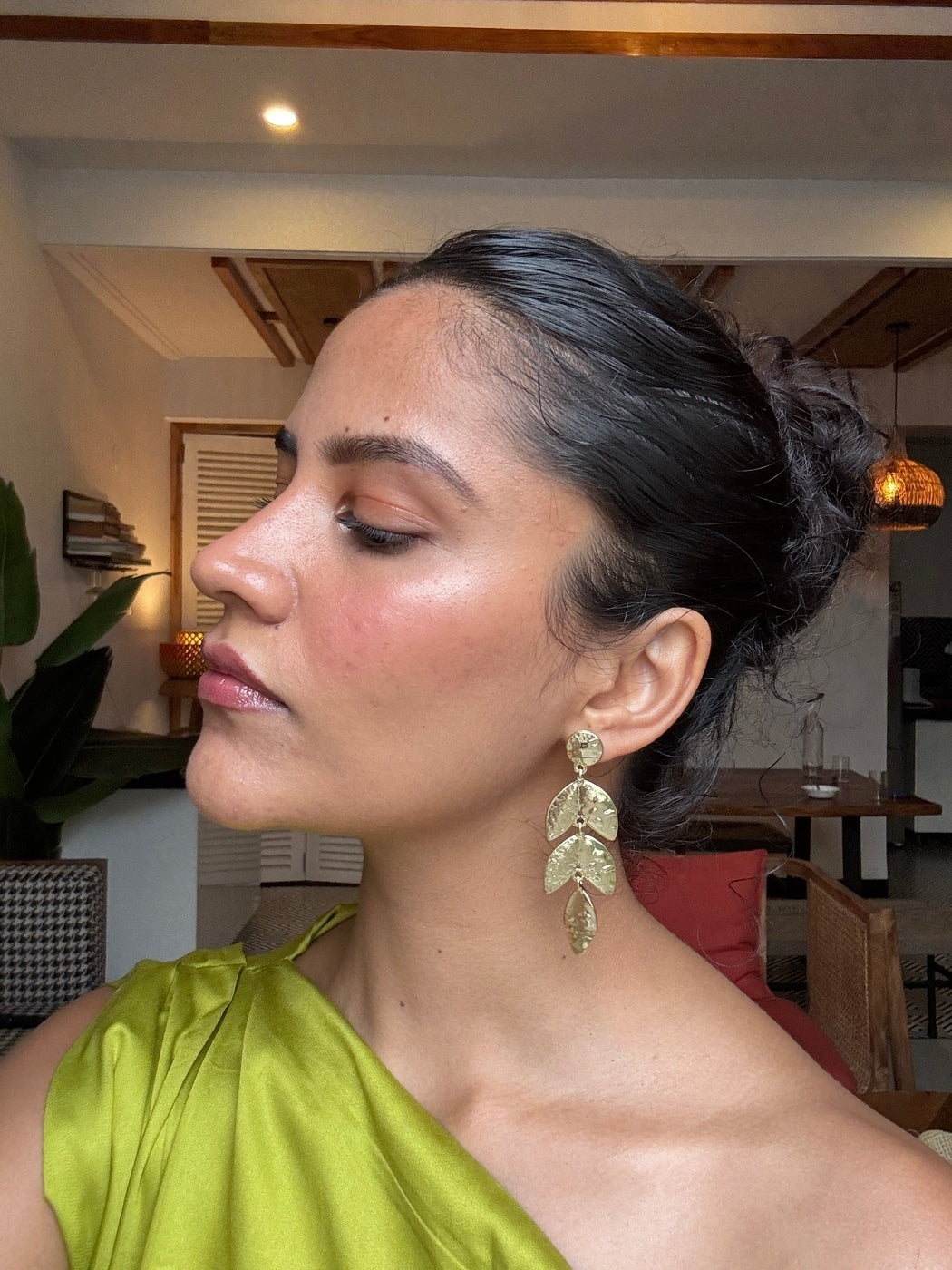 Leafy Drop Earrings