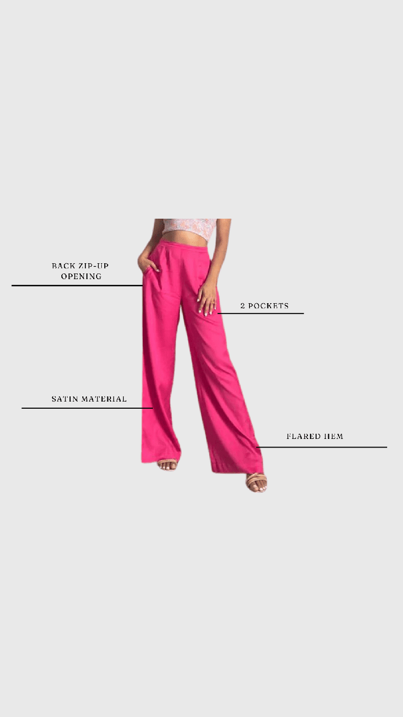 Pink Satin Pants (Clearance Sale)