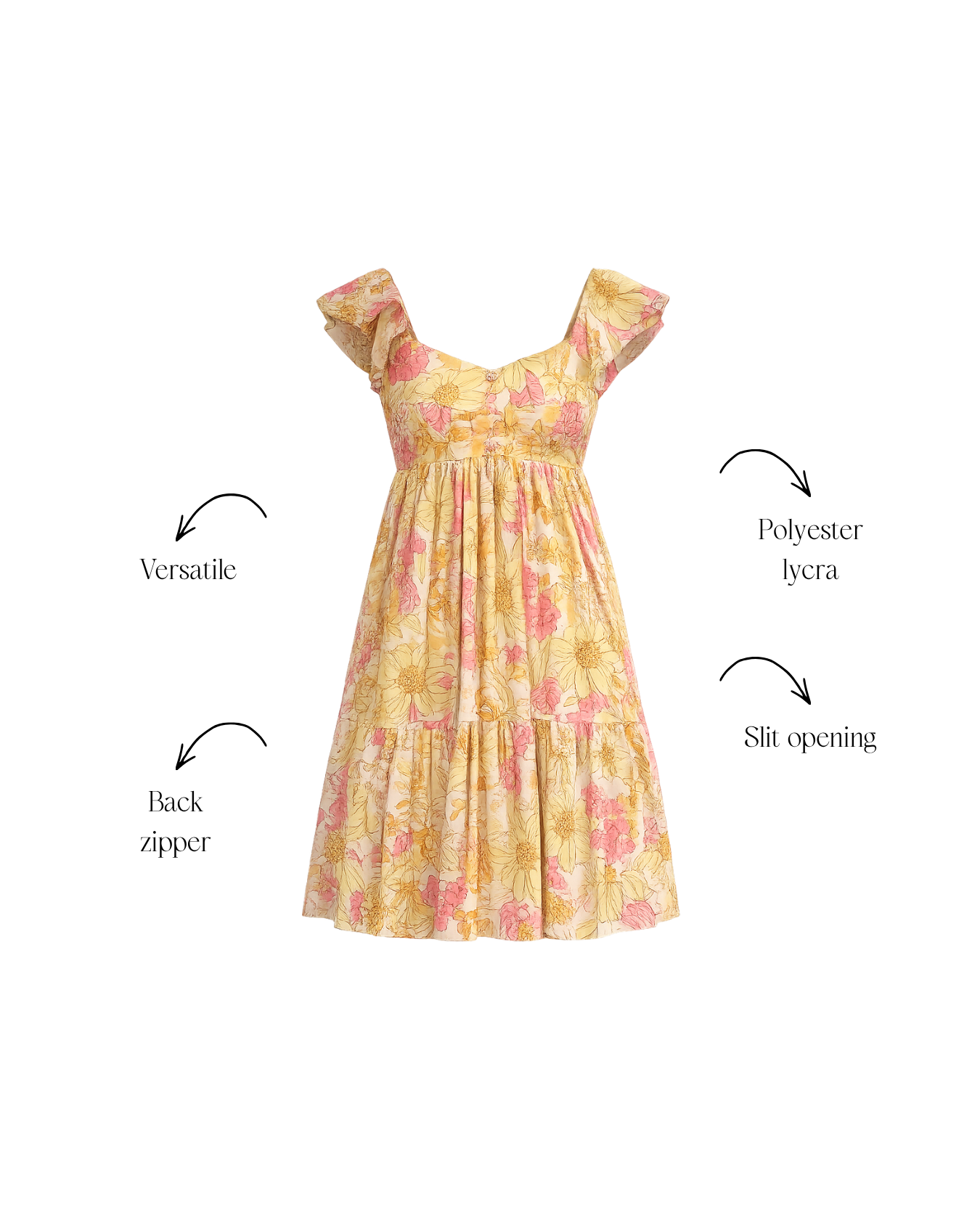 Marigold Ruffle Dress