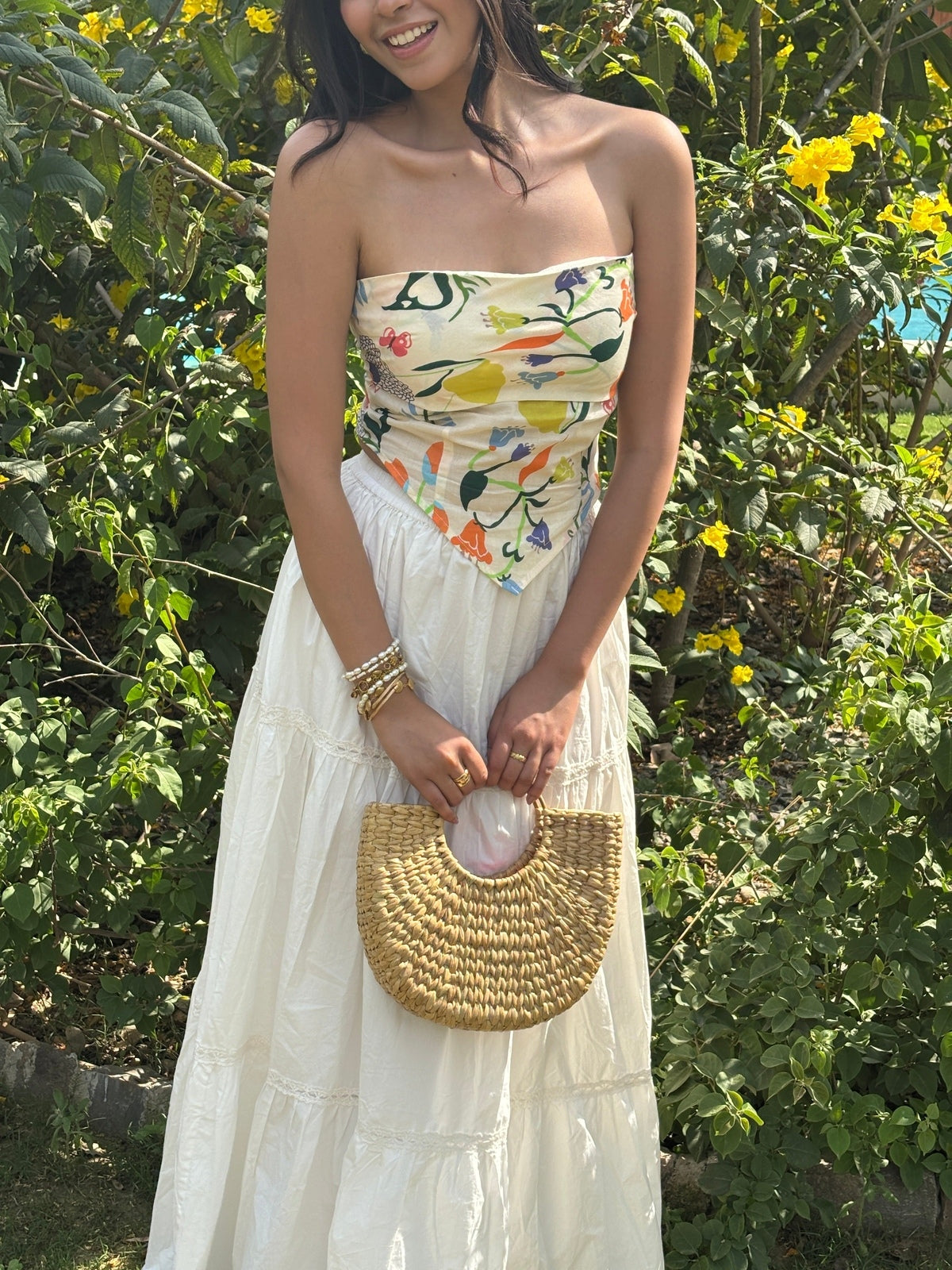Gardenia Scarf Top