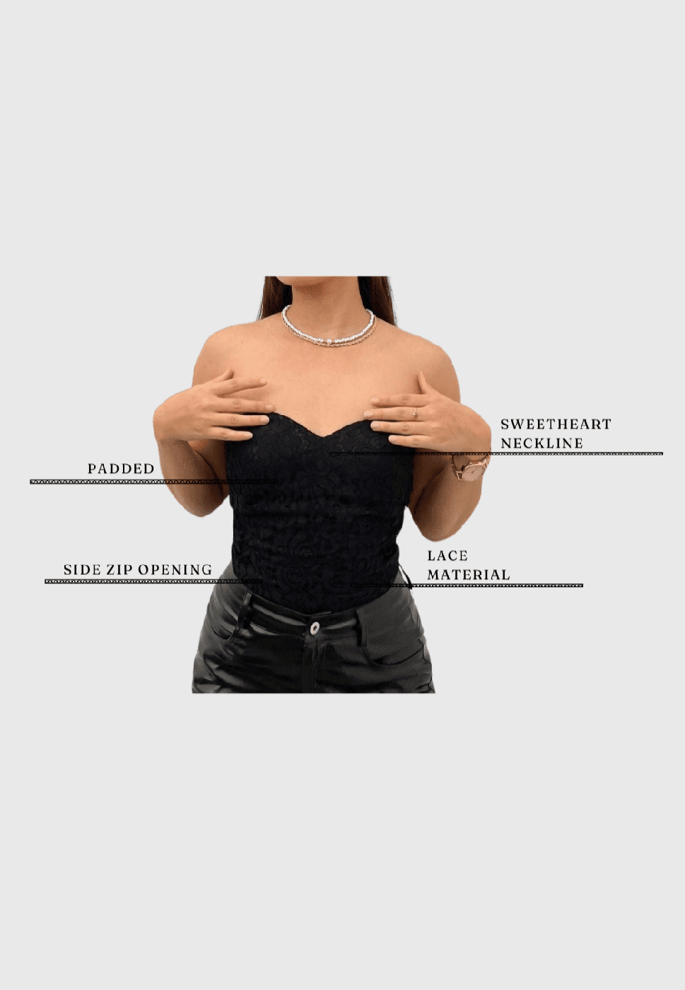 Madonna Lace Bustier