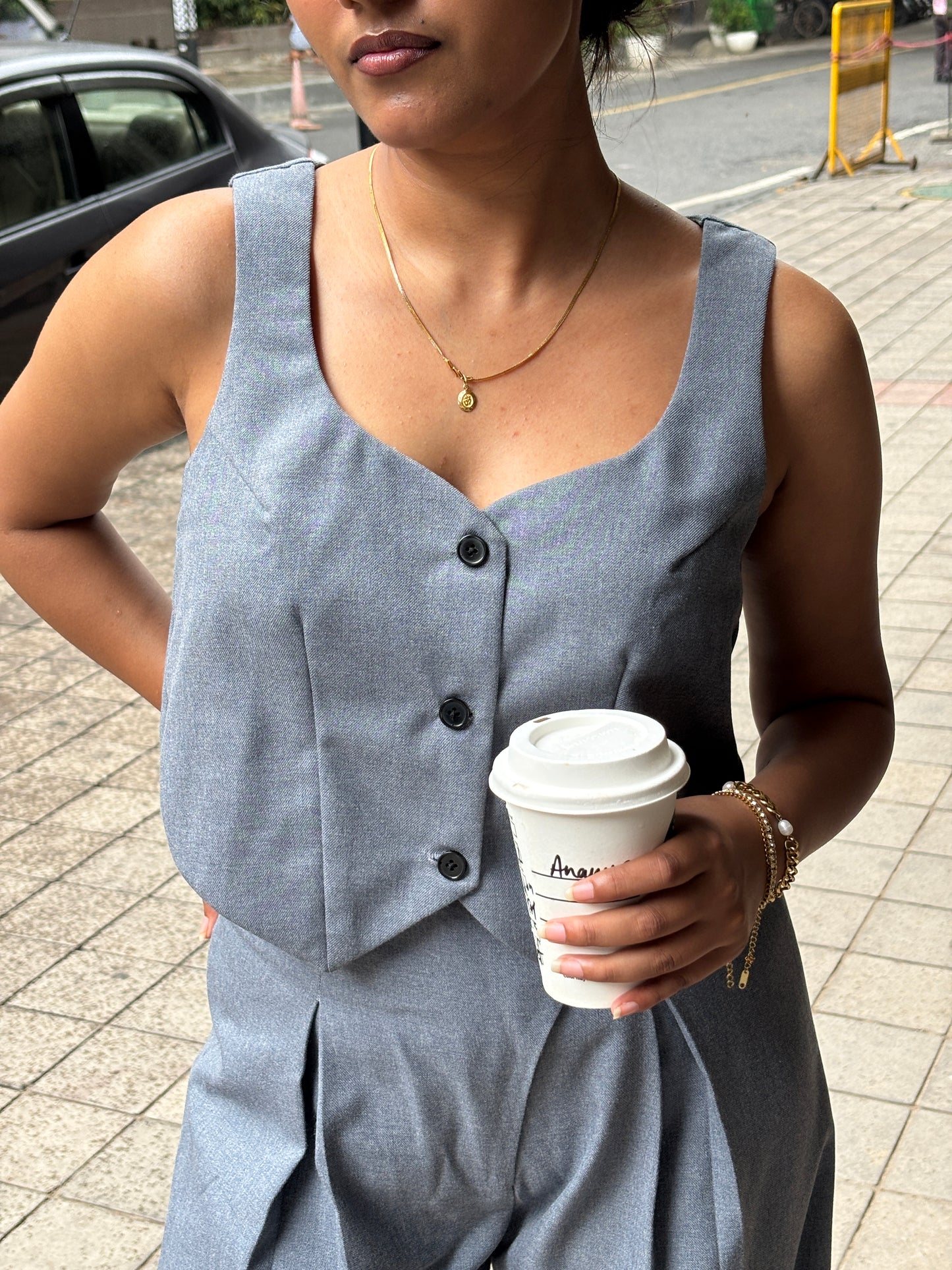Kim Grey Waistcoat