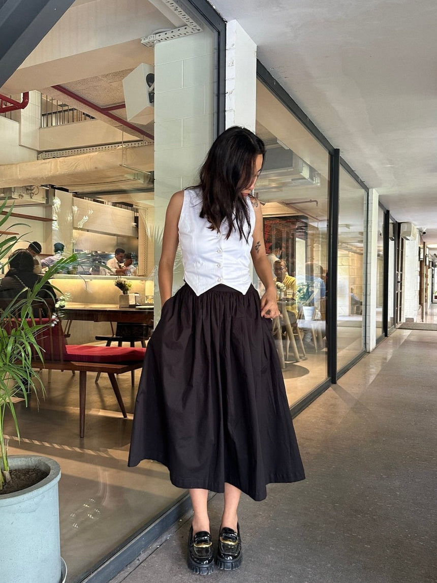 Black Midi Skirt