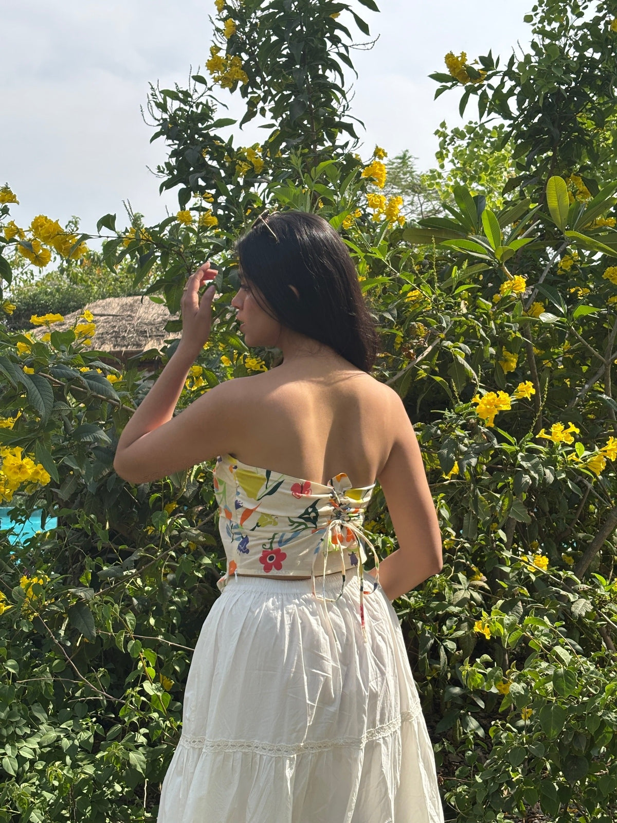 Gardenia Scarf Top