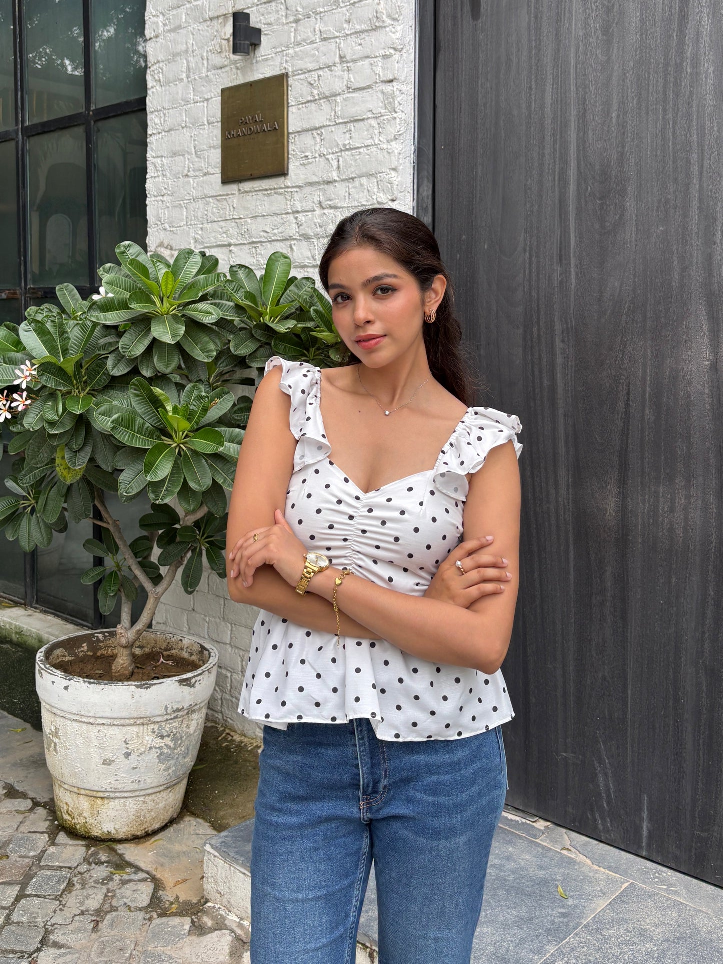 Reba Polka Top