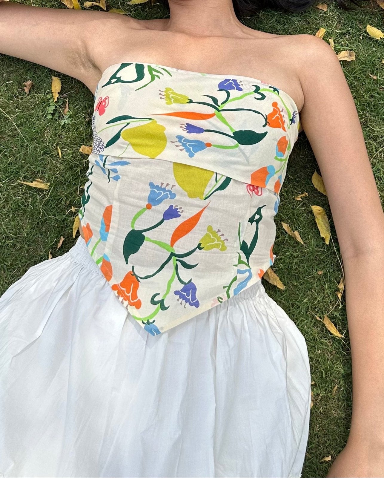 Gardenia Scarf Top