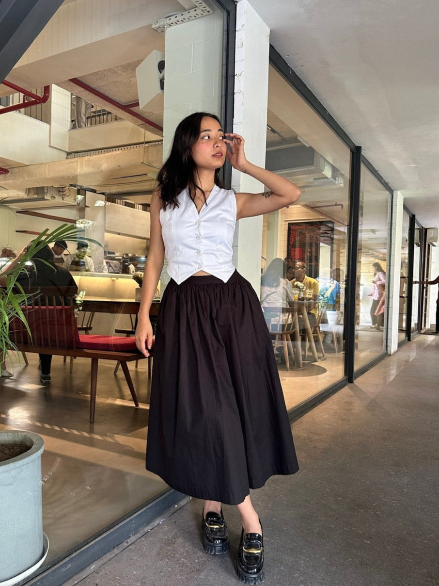 Black Midi Skirt