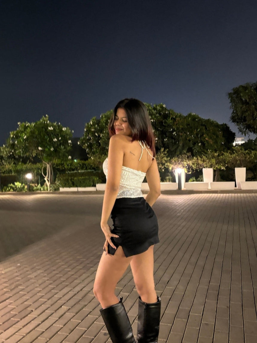 Hideaway Black Skorts