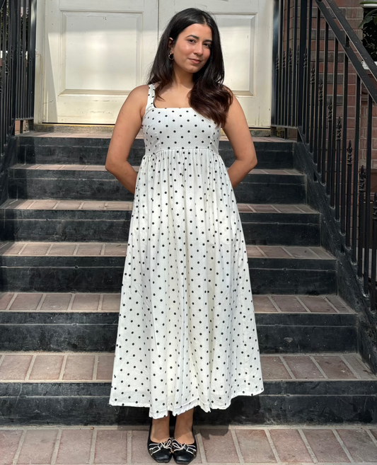 Polka Midi Dress