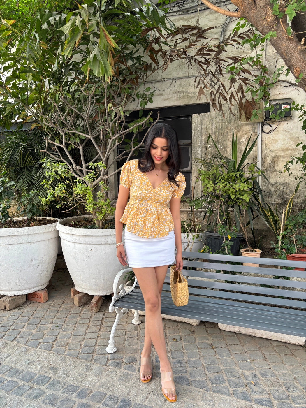 Mira Peplum Top