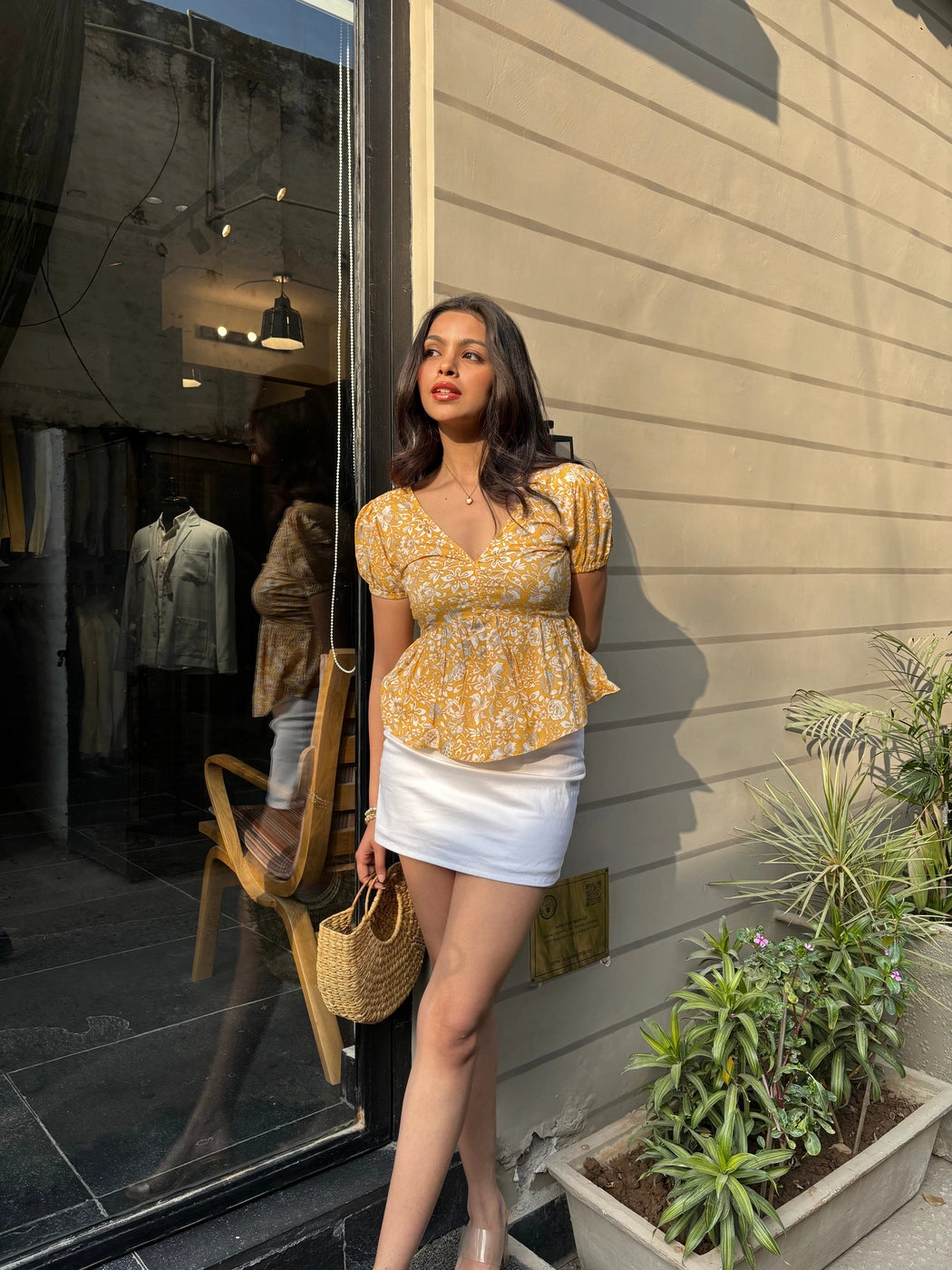 Mira Peplum Top