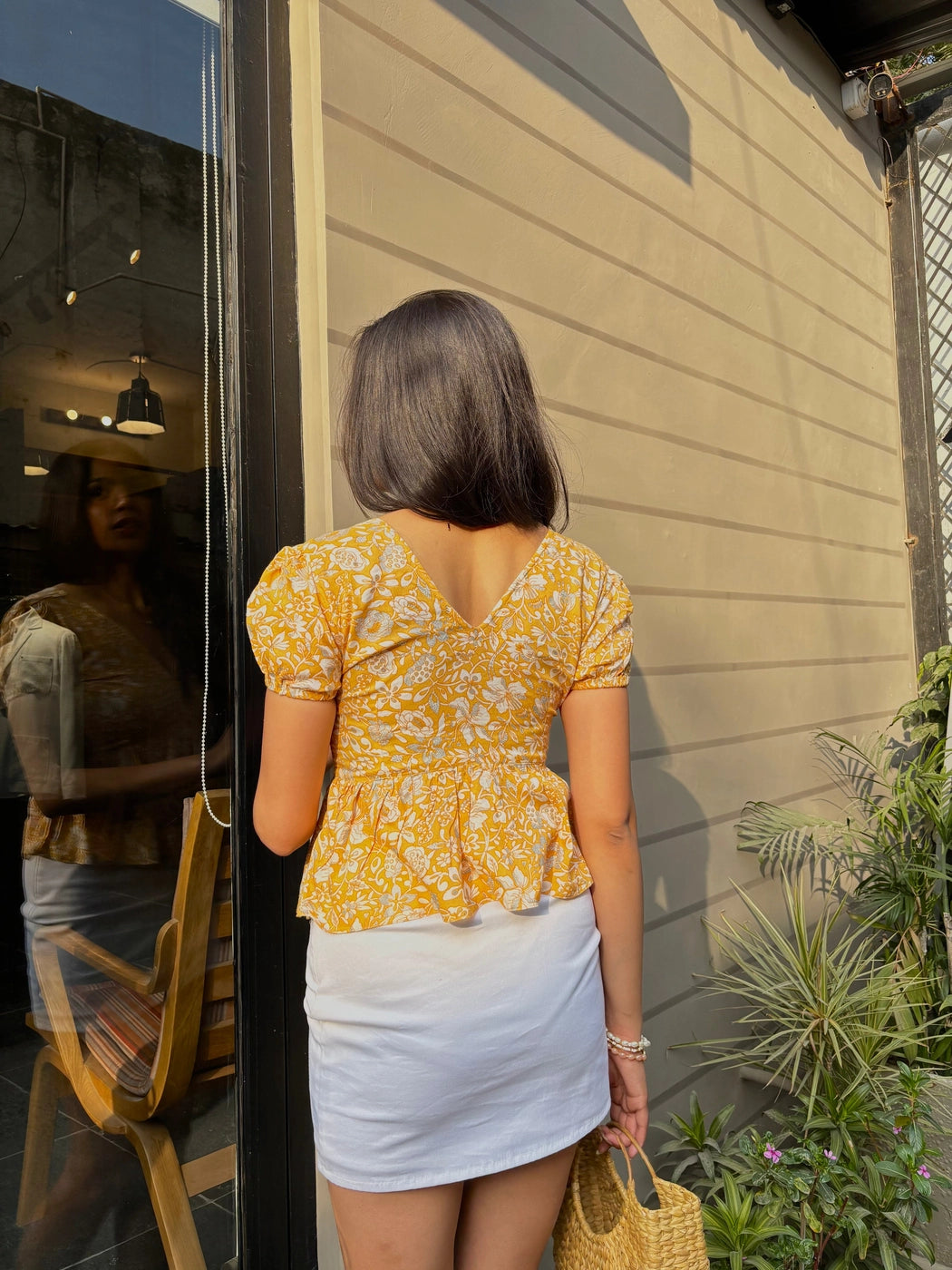 Mira Peplum Top