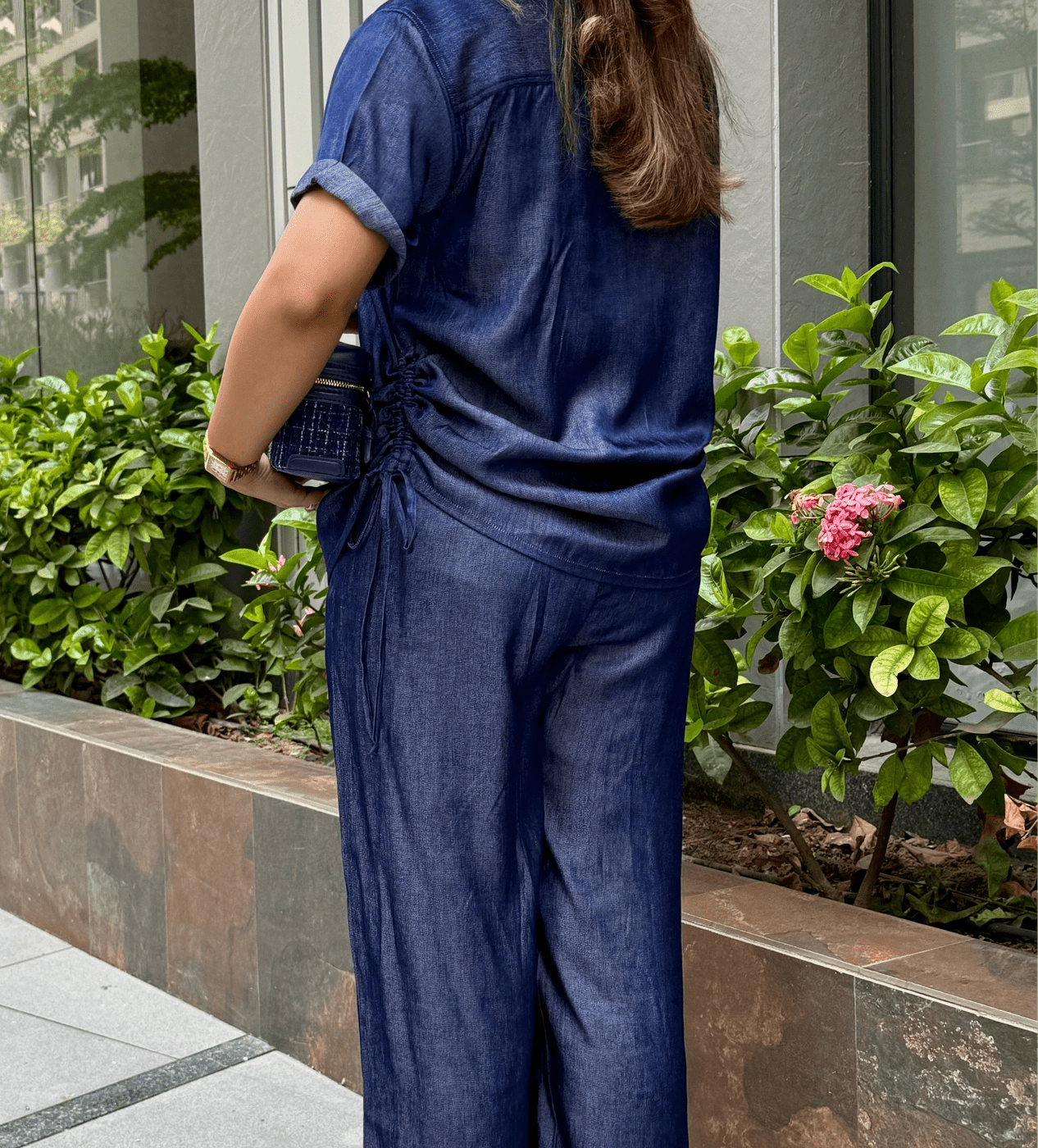 Denim Flare Pants