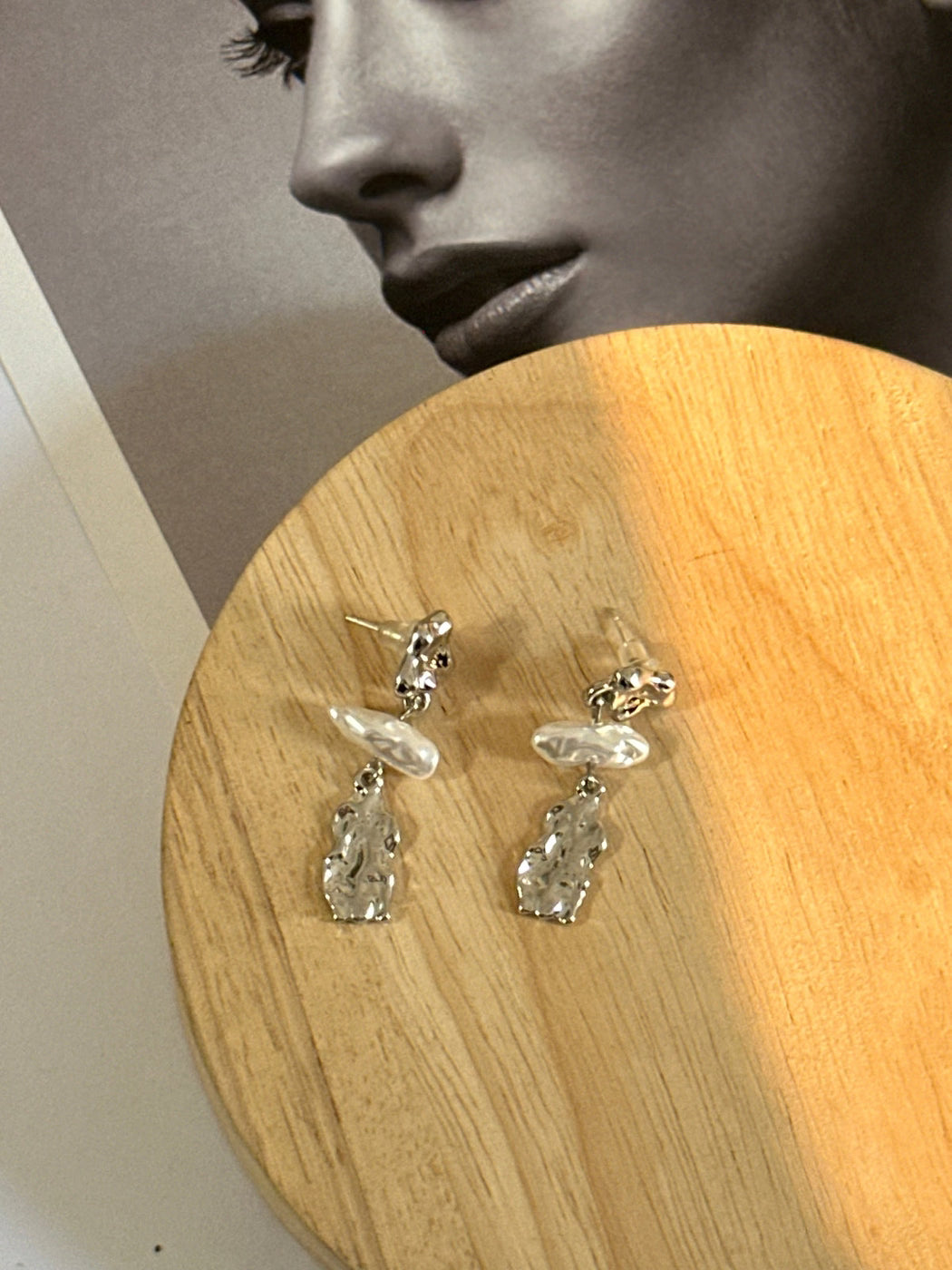 Pearl Drop Danglers