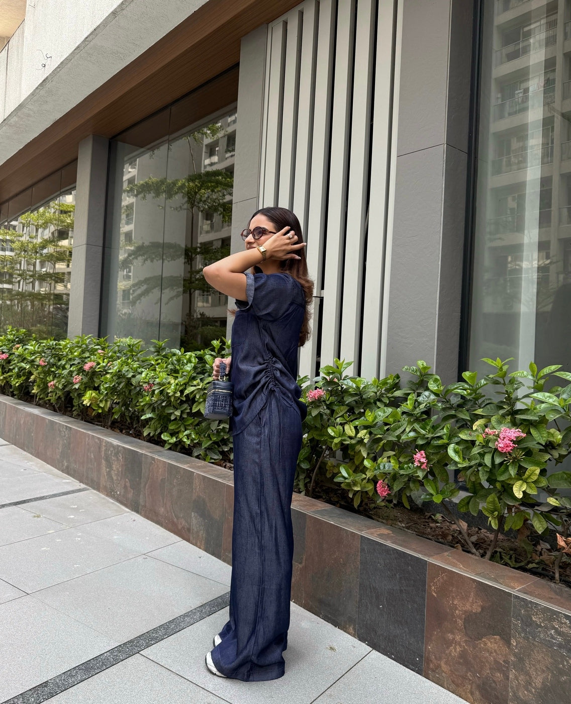 Denim Flare Pants