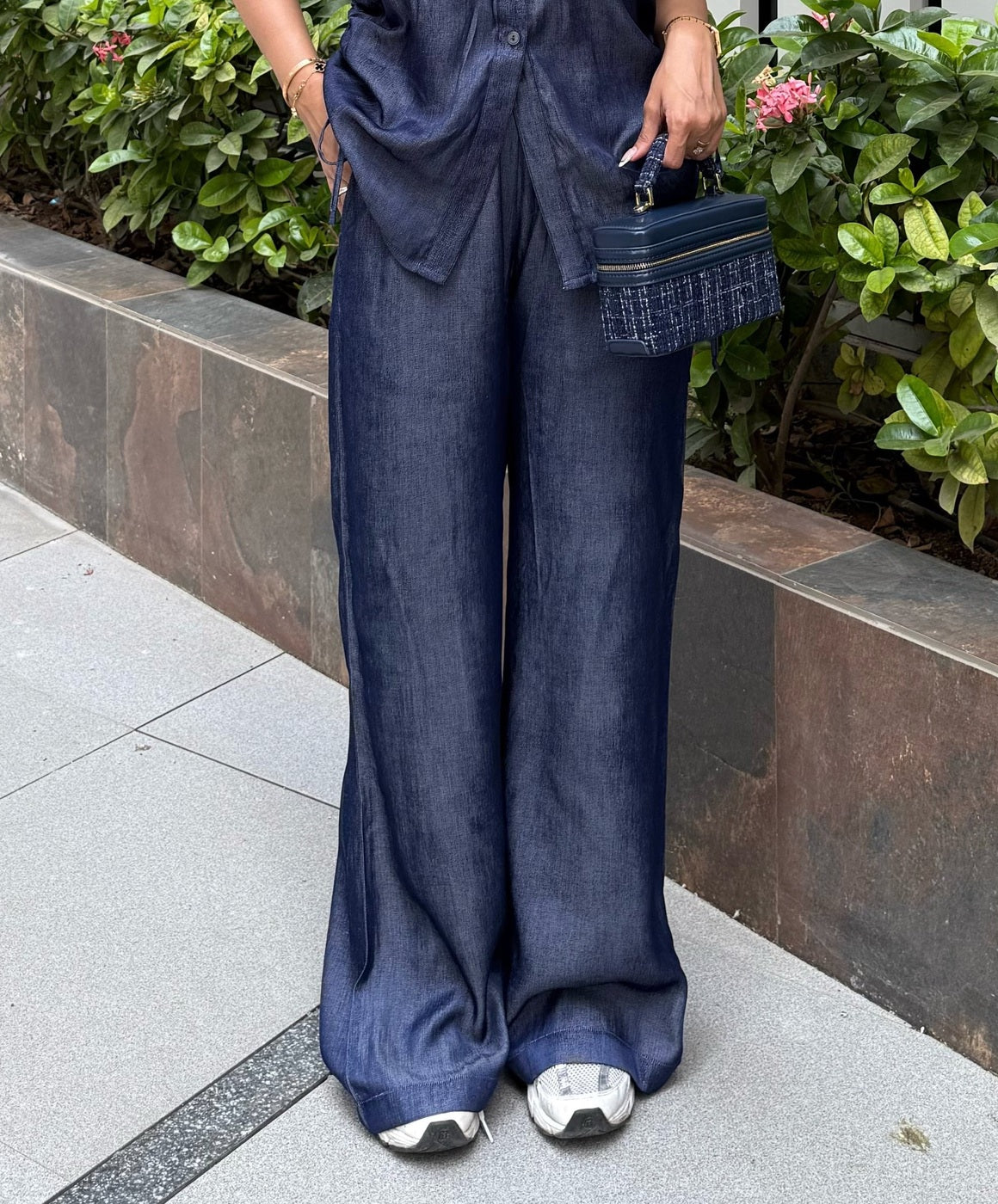 Denim Flare Pants