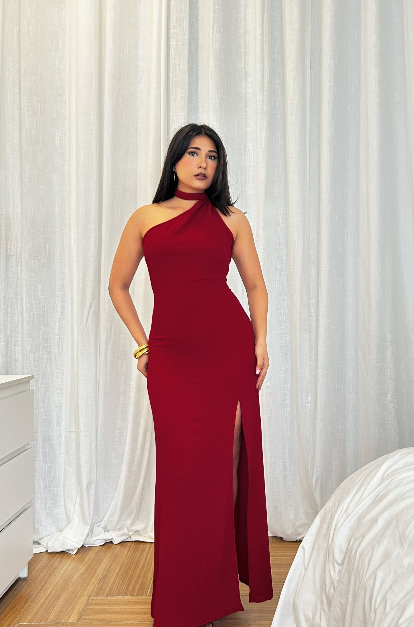 Scarlet Scarf Dress