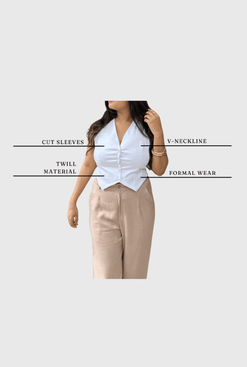 Ivory Waistcoat (Clearance sale)