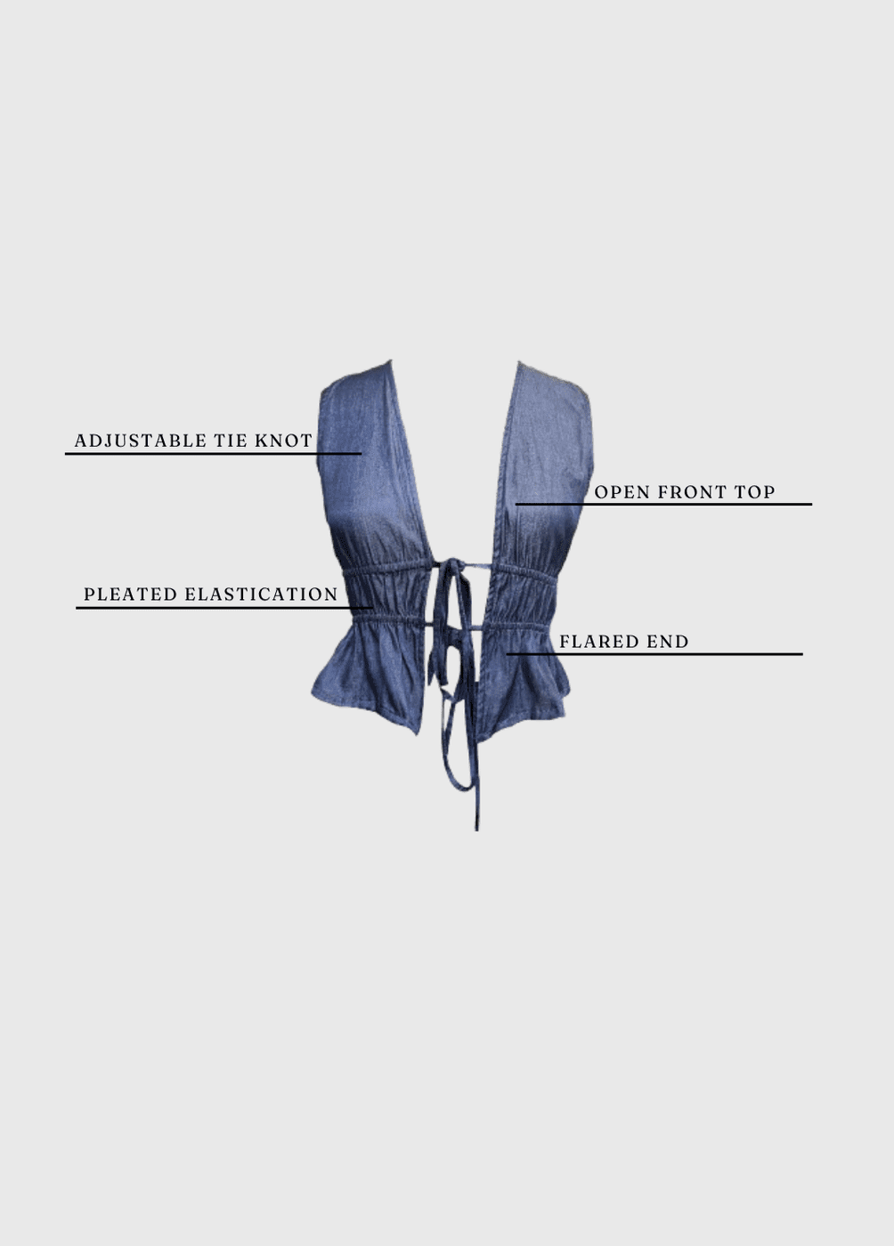 Britney Tie Knot top (Clearance Sale)