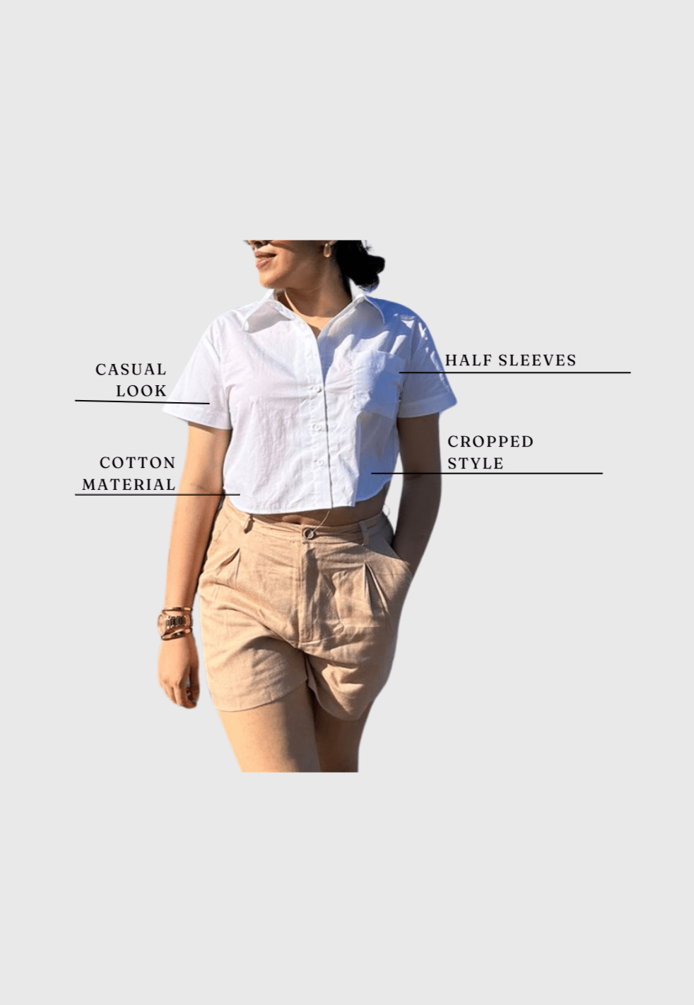 White Boxy Shirt (Clearance Sale)