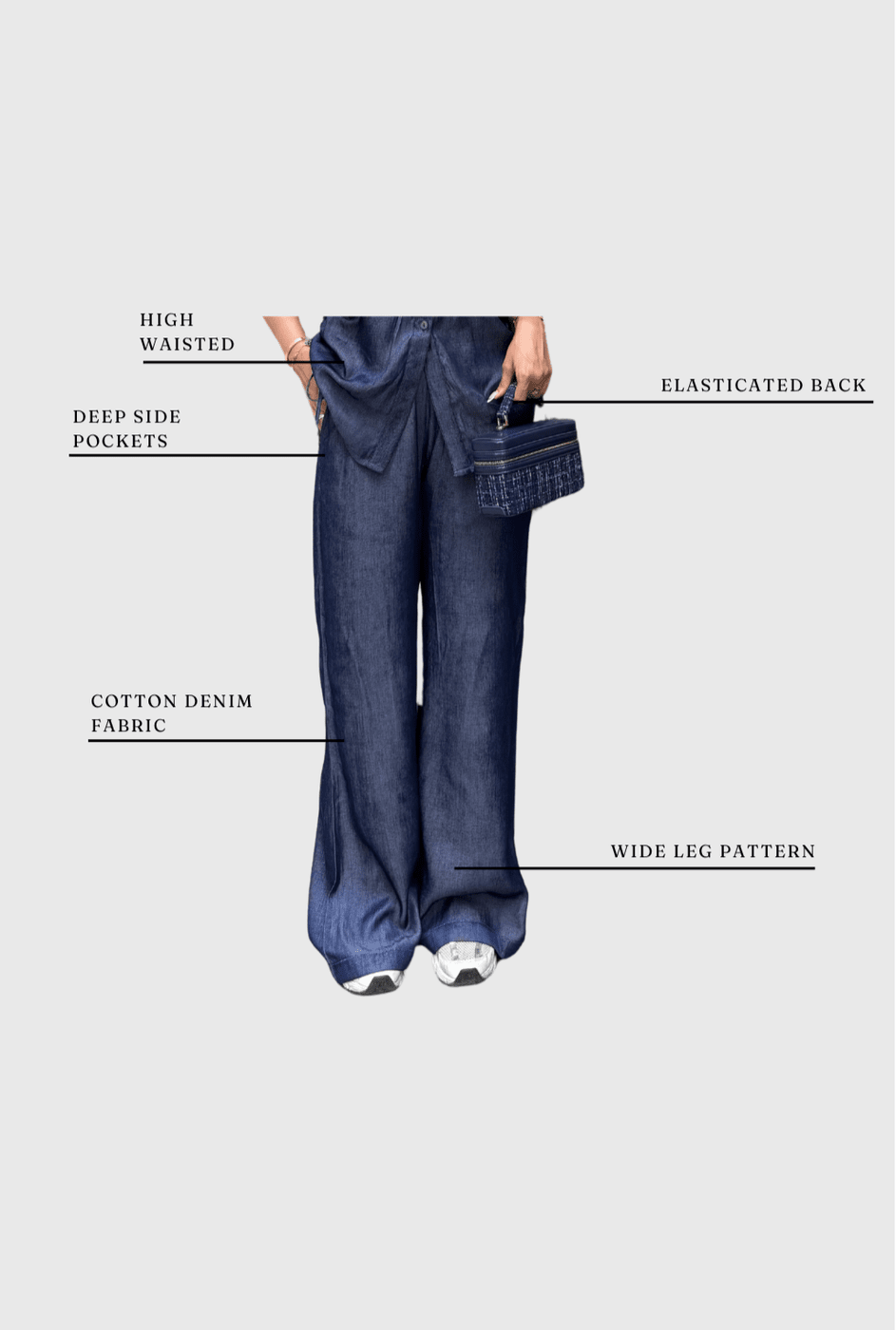 Denim Flare Pants