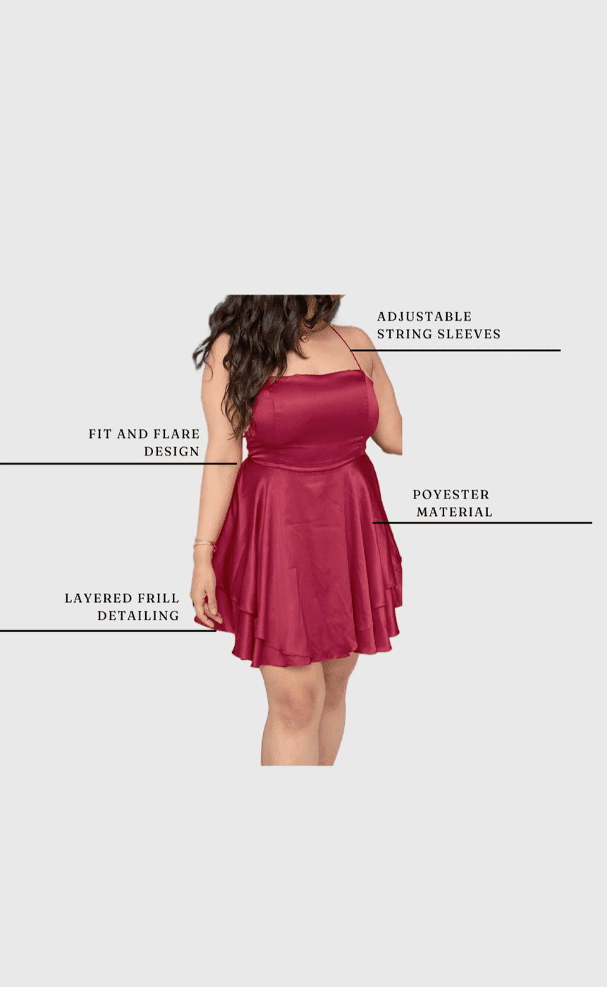 The Little Maroon Dress (Clearance Sale)