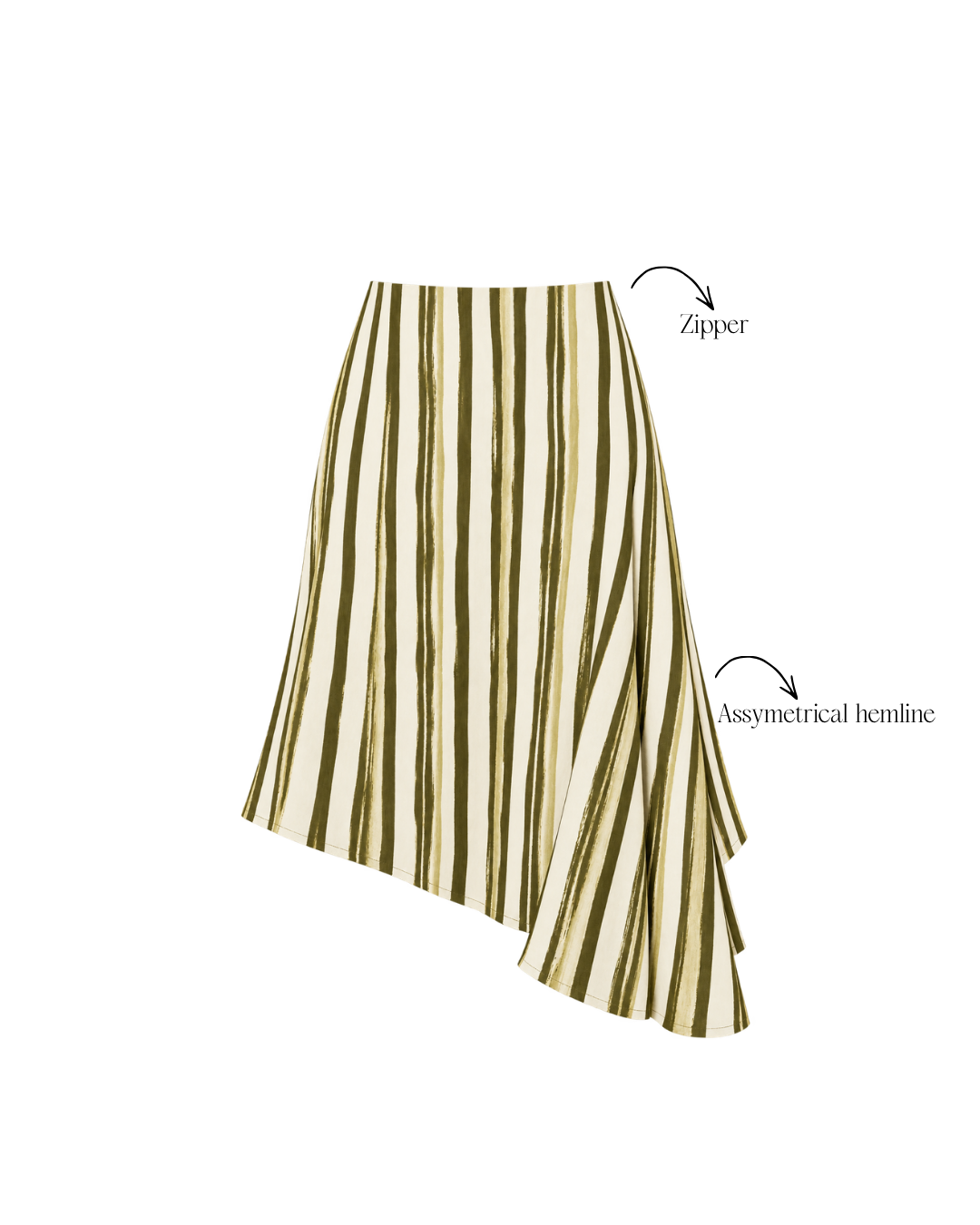 Gemma Striped Skirt