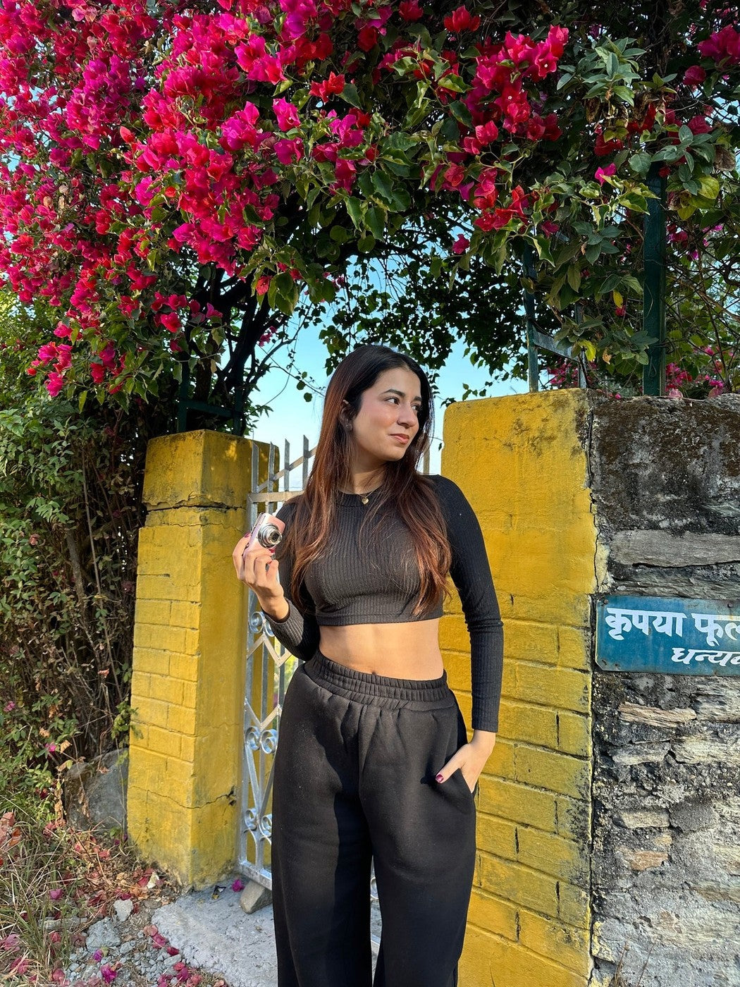 Black Ribbed Top (Clearance Sale)