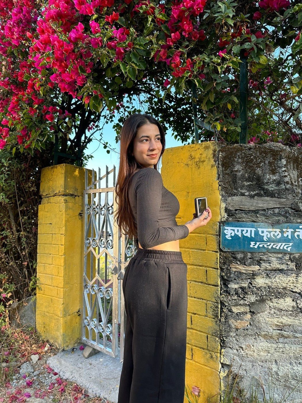 Black Ribbed Top (Clearance Sale)