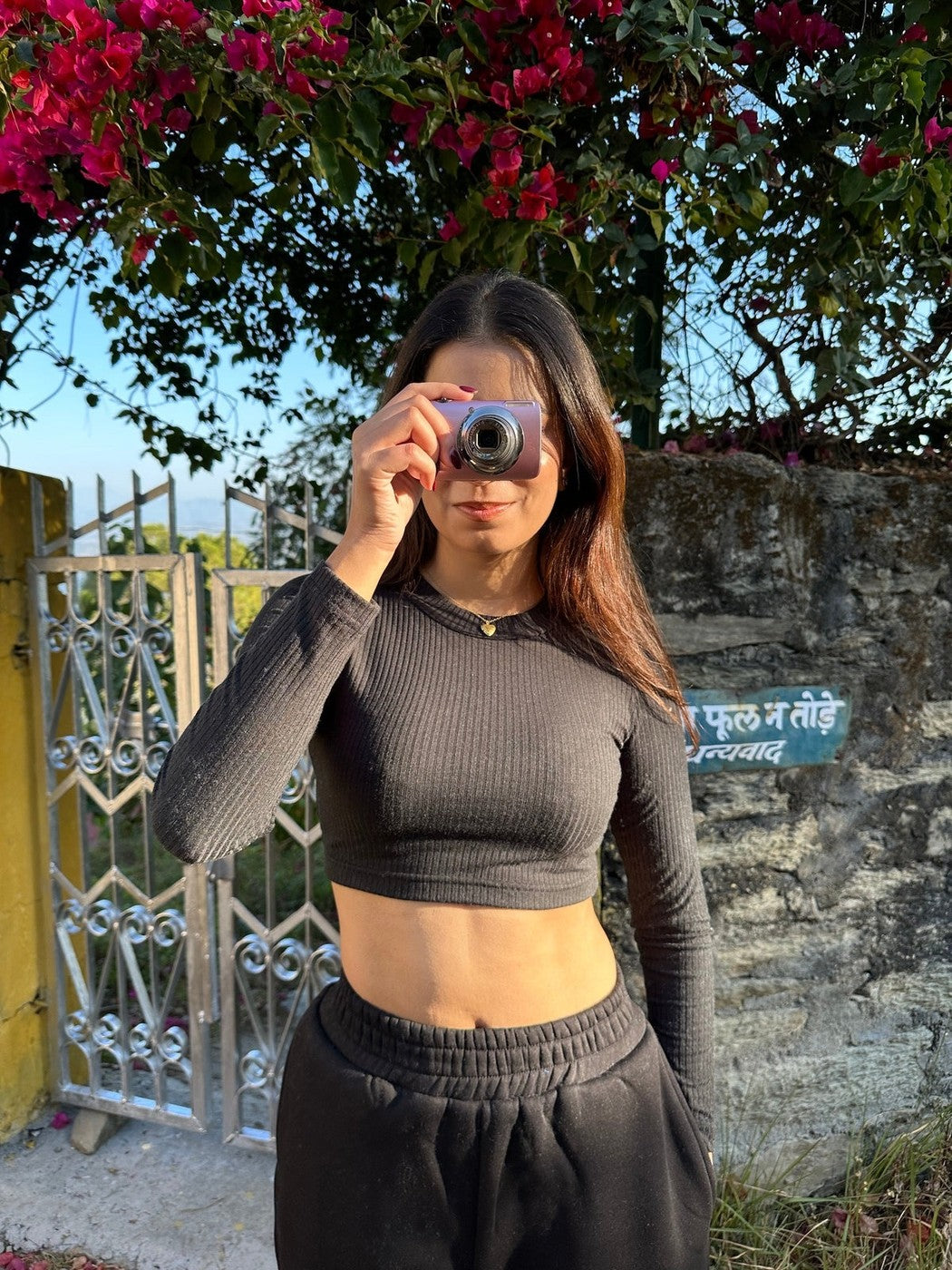 Black Ribbed Top (Clearance Sale)