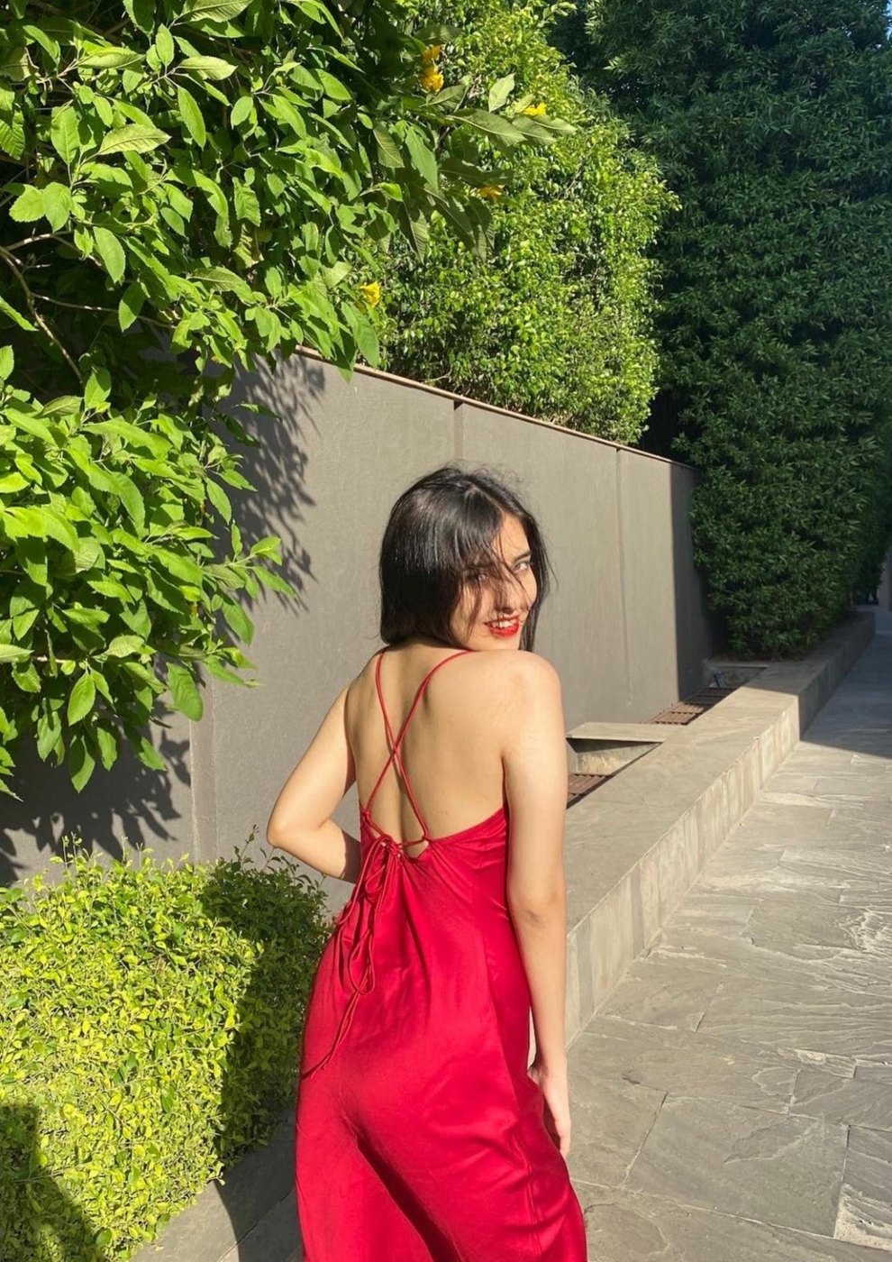 Backless Satin Dress - Lazo Store