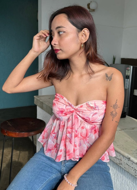 Peachy Knot Top - Lazo Store