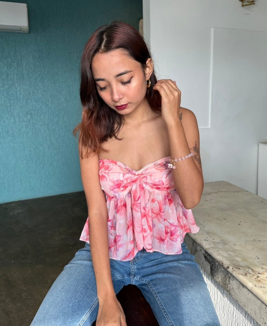 Peachy Knot Top - Lazo Store
