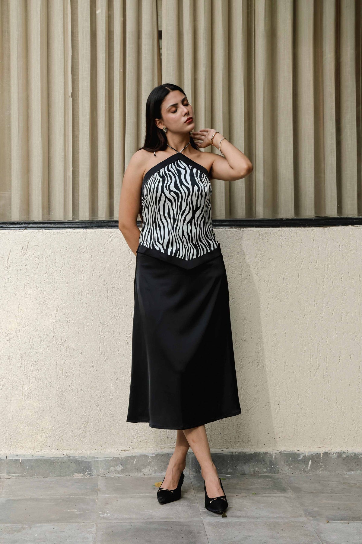 Ellen Satin Skirt