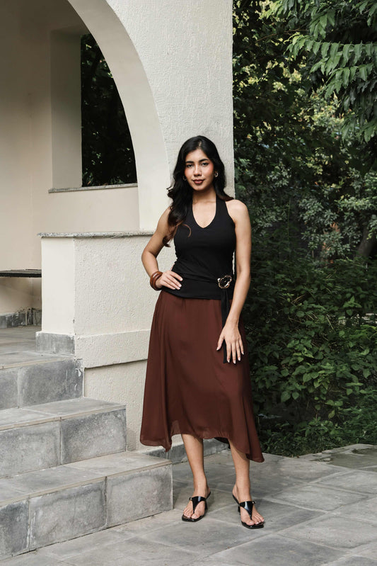Tessa Brown Skirt