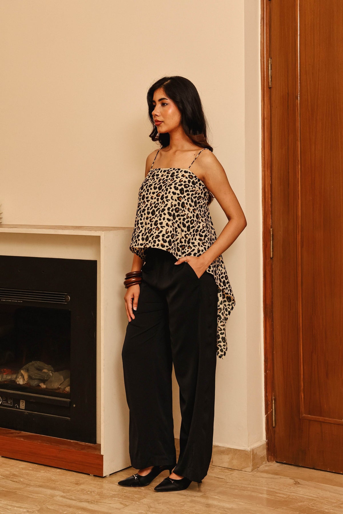 Tyla Leopard Top