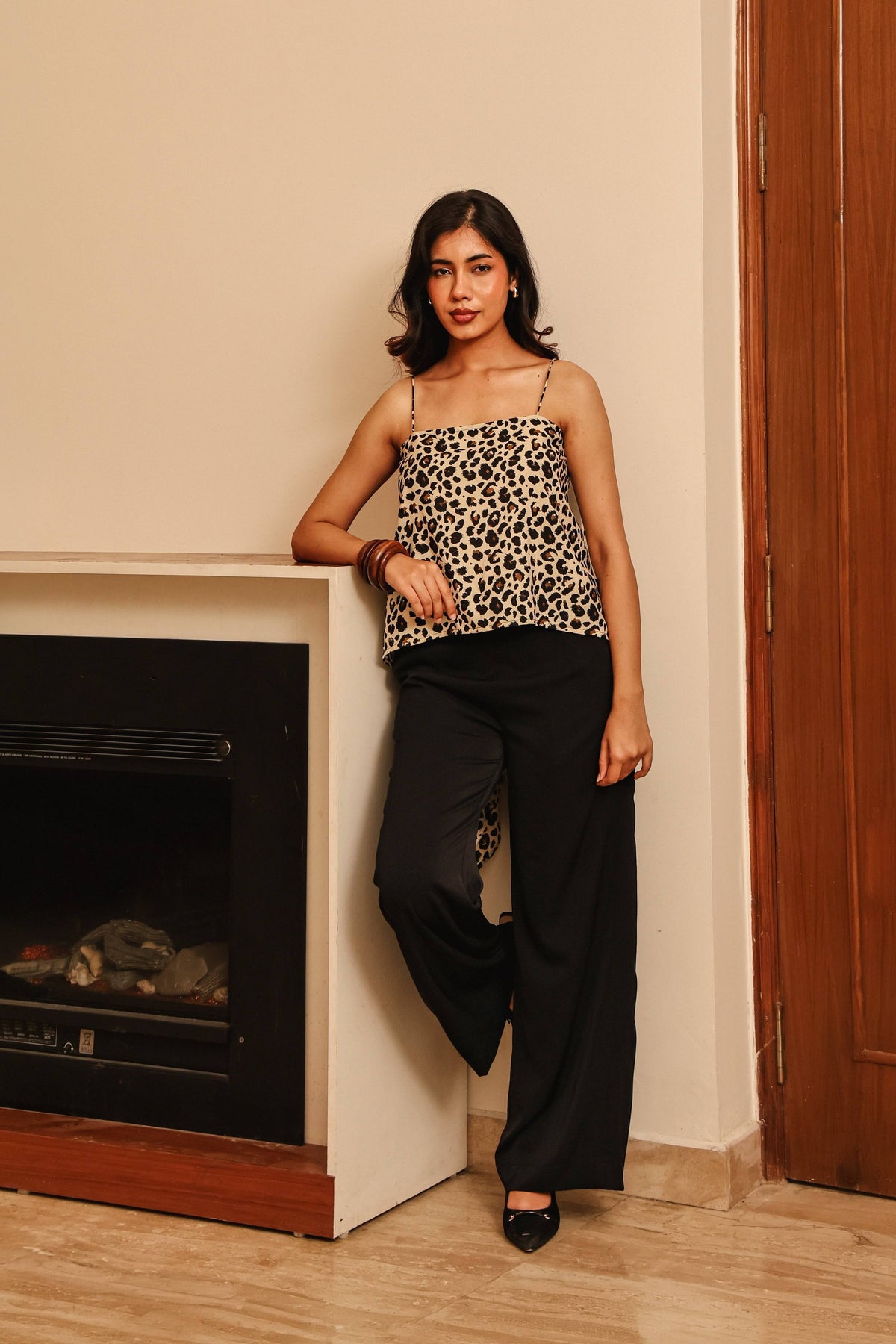 Tyla Leopard Top