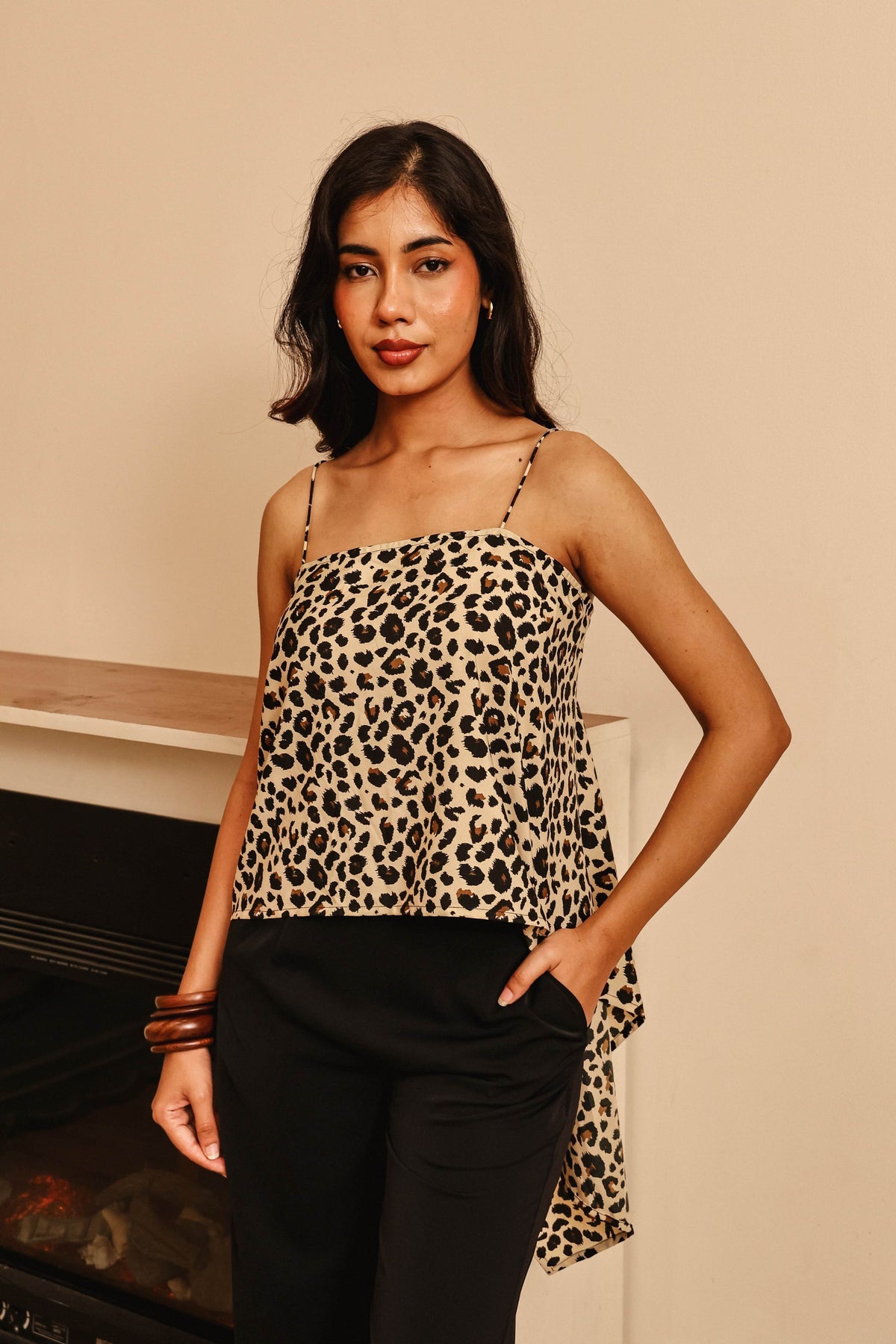 Tyla Leopard Top