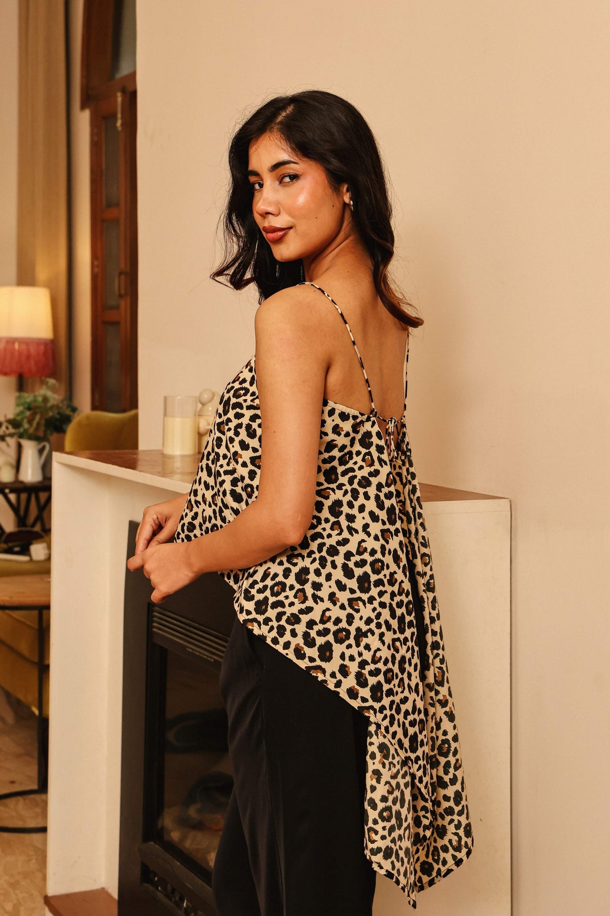 Tyla Leopard Top