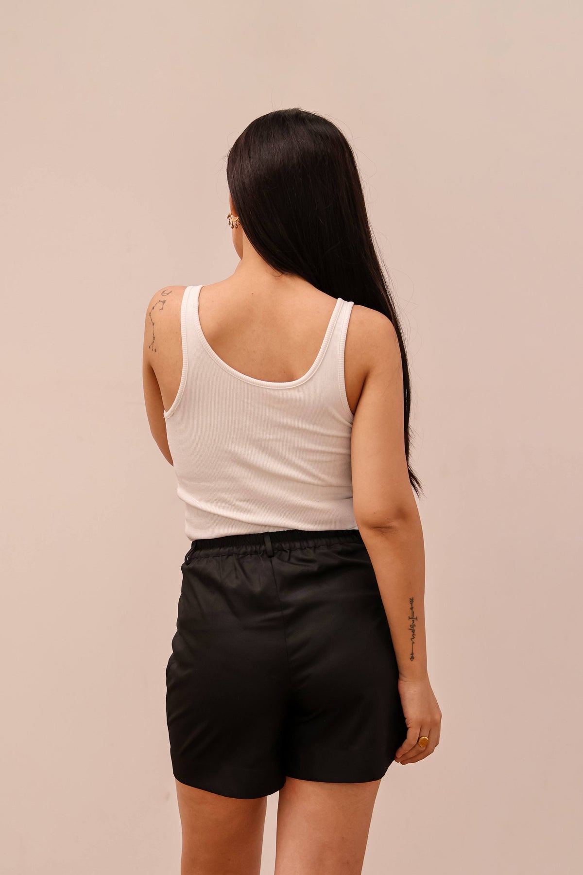 Slate Pleated Shorts