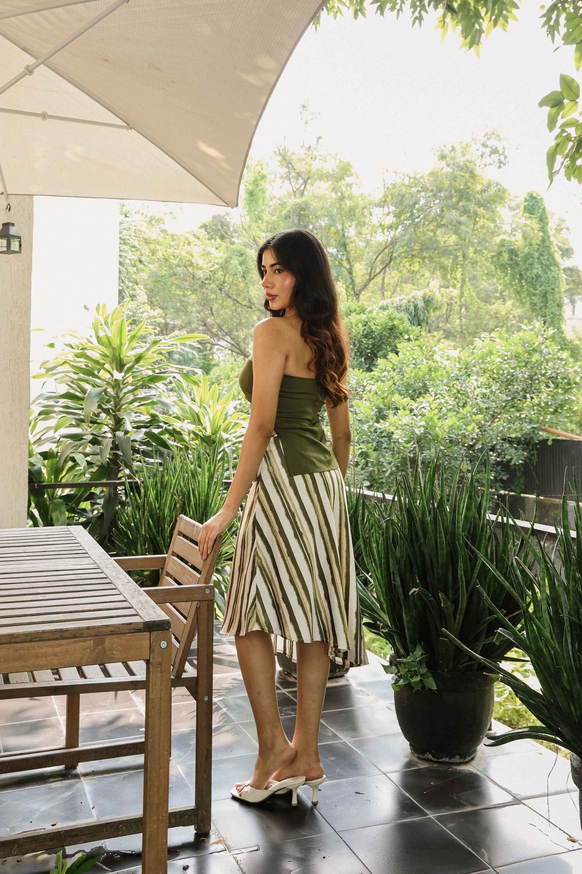 Gemma Striped Skirt