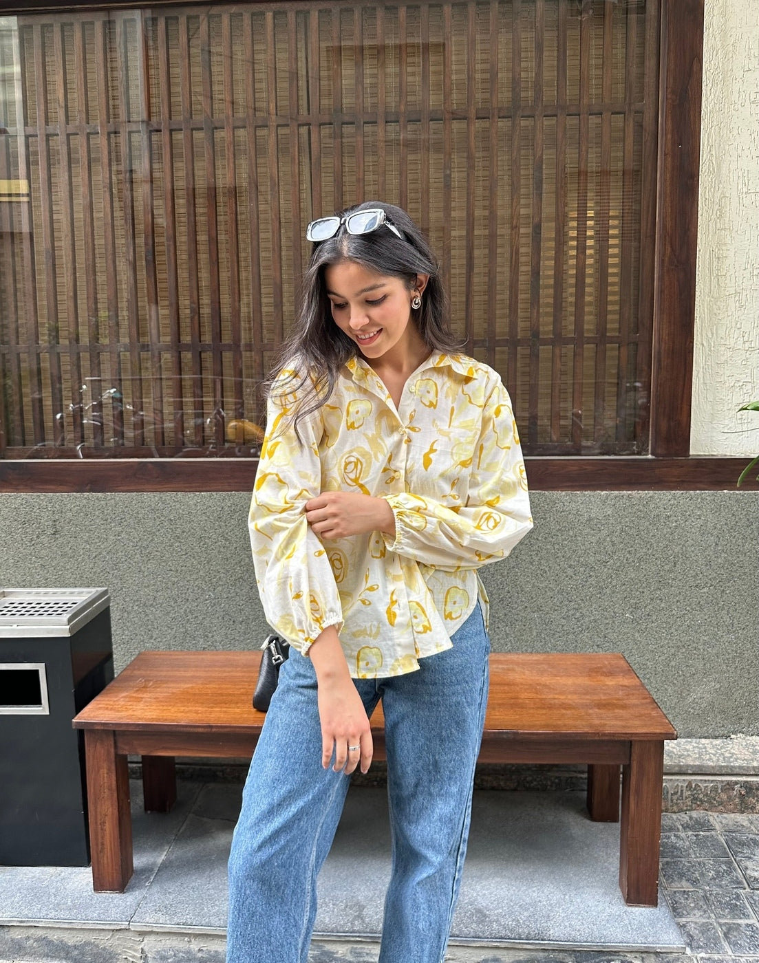 Butter Yellow Oversized Shirt