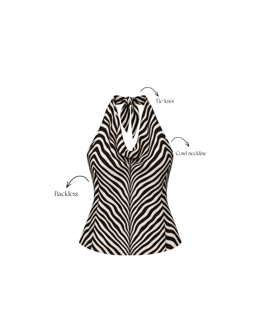 Simone Cowl Top