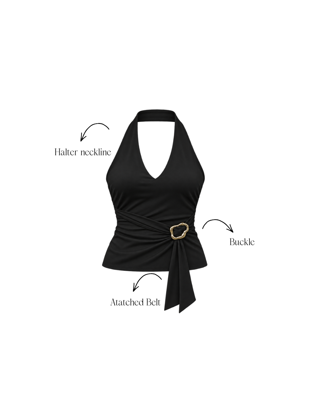 Raven Halter Top