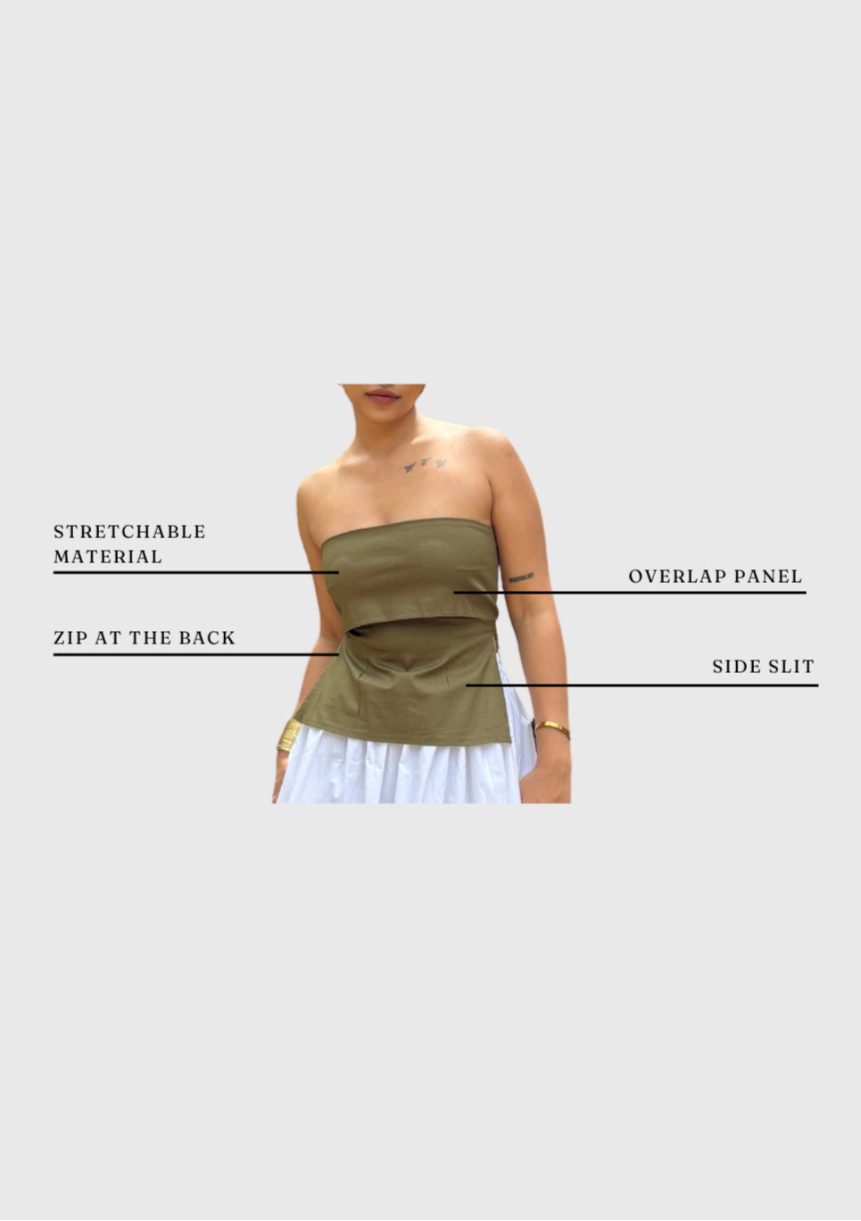 Milan Strapless Top