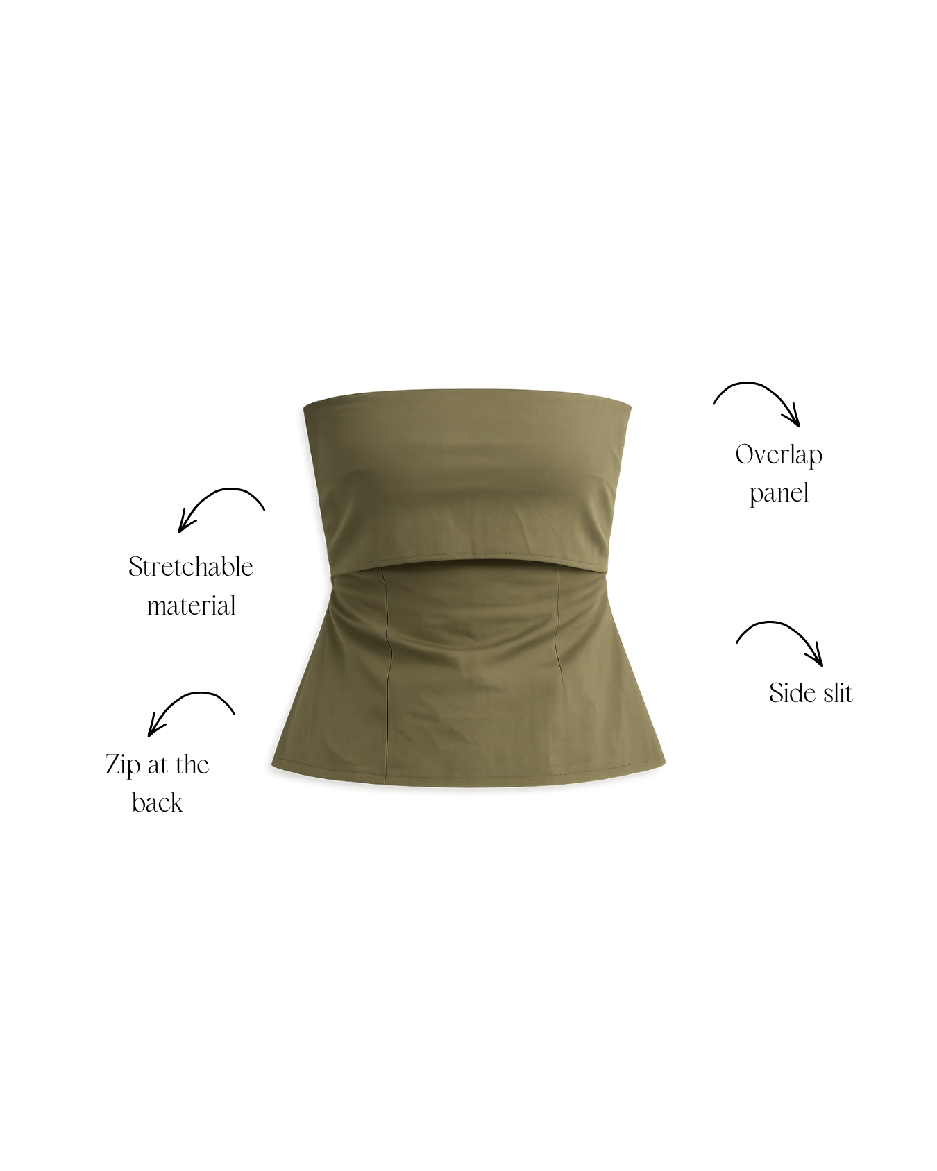Milan Strapless Top