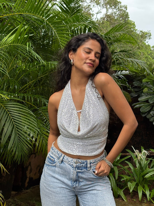 Pearl Sequin Top